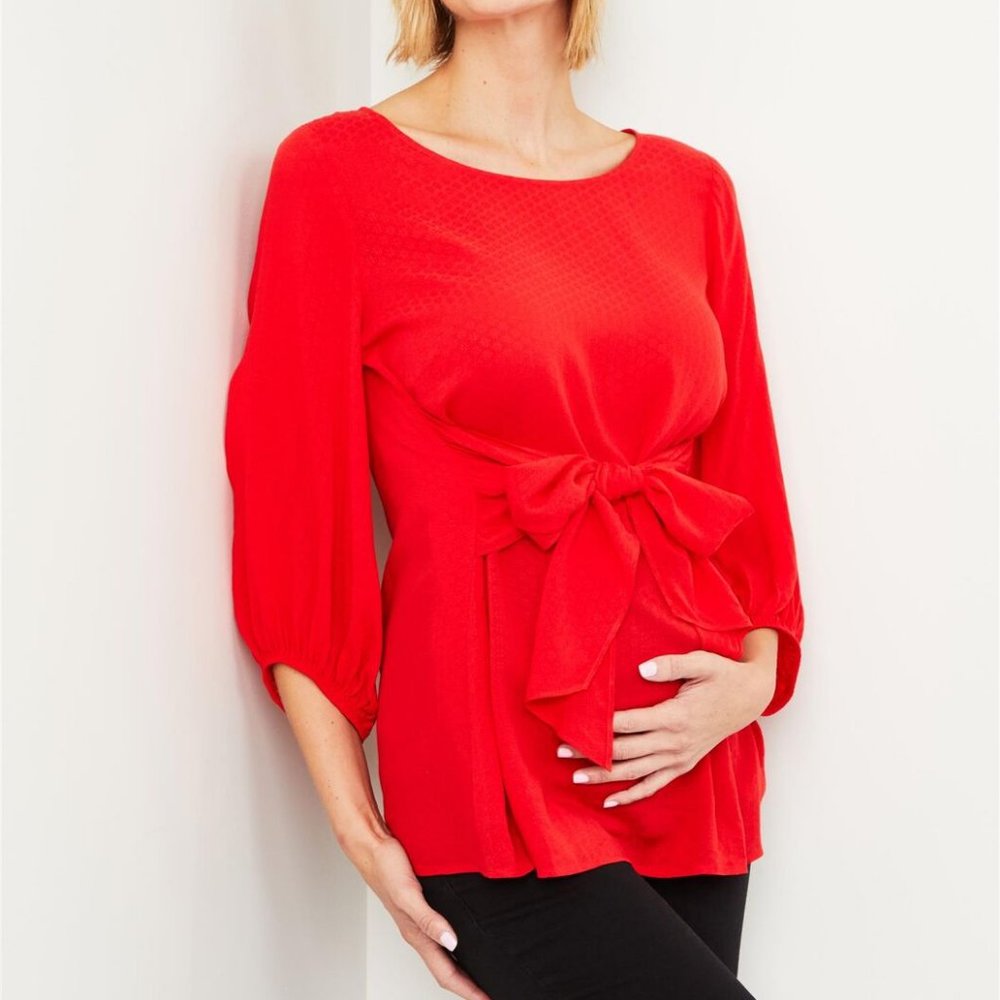 Tie Front Maternity Blouse - Brand new with tags!